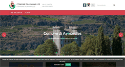 Desktop Screenshot of comune.aymavilles.ao.it